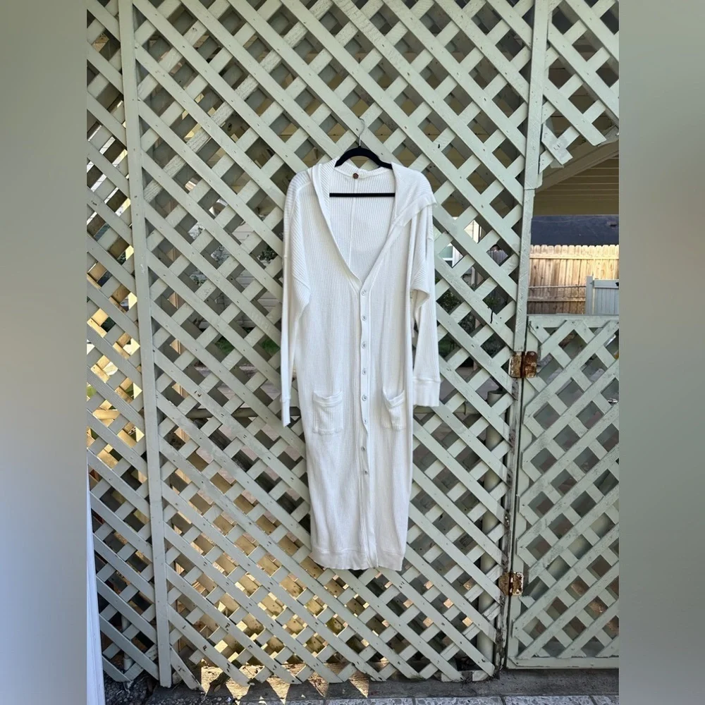 Free people ribbed oversized cardigan